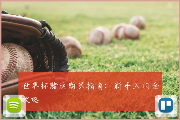 世界杯赌注购买指南：新手入门全攻略